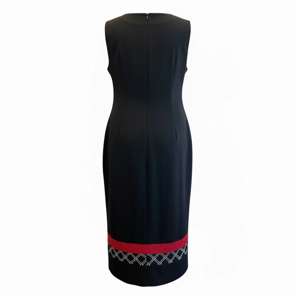 Maya Brooke Black and Red Maxi Dress with Red Blazer - Picture 8 of 12